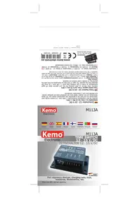 Notice Kemo M113A Minuterie électrique