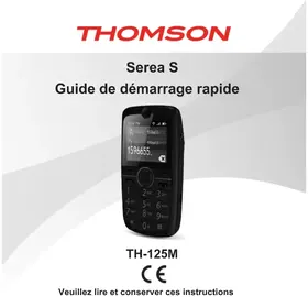 Notice THOMSON SEREA S TH125M Téléphone portable