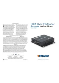 Notice Intellinet 208277 Extension audio/video