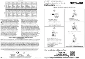 Notice Intellinet 771887 Câblage réseau