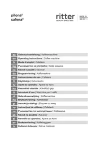 Notice Ritter PILONA⁵ Kavni aparat