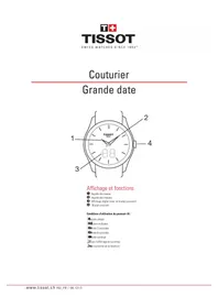 Notice TISSOT COUTURIER SECRET DATE LADY Montre