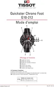 Notice TISSOT QUICKSTER CHRONO FOOTBALL Montre