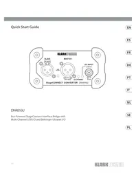 Notice Klark Teknik DN4816U Mixeur plongeant