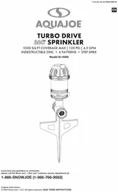 Notice Aqua Joe AJISGD Arroseur automatique