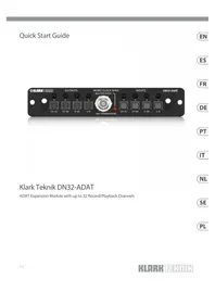 Notice Klark Teknik DN32ADAT Mixeur plongeant