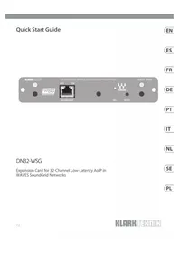 Notice Klark Teknik DN32WSG Mixeur plongeant