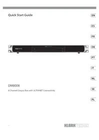 Notice Klark Teknik DM8008 Machine à effet