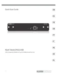 Notice Klark Teknik DN32USB Mixeur plongeant