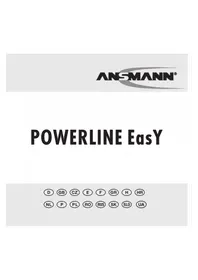 Notice ANSMANN POWERLINE EASY Зарядний пристрій для батарейок
