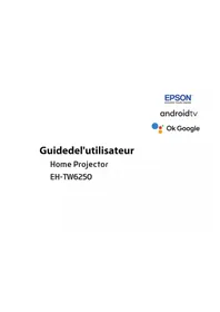 Notice EPSON EHTW6250 Vidéoprojecteur