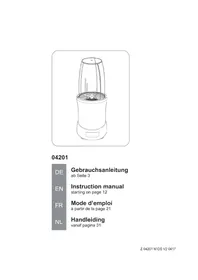 Notice Gourmetmaxx 04201 Robot ménager