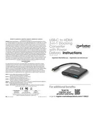 Notice MANHATTAN 130622 Adaptateur vidéo