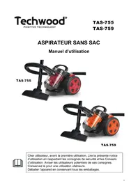 Notice TECHWOOD TAS8008 Aspirateur