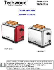 Notice TECHWOOD TGPI703 Grille pain