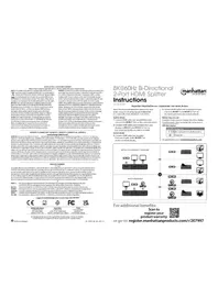 Notice MANHATTAN 207997 Séparateur HDMI