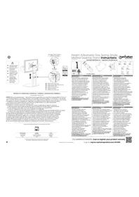 Notice MANHATTAN 461894 Support des enceintes