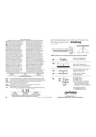 Notice MANHATTAN 530507 Détecteur de mouvements