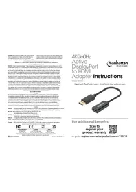 Notice MANHATTAN 153713 Adaptateur vidéo