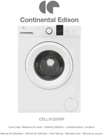 Notice CONTINENTAL EDISON CELL9120IWP Machine à laver