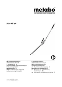 Notice METABO MAHS 50 Outils multifonctions