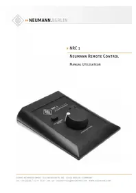 Notice NEUMANN NRC 1 Télécommande