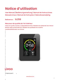 Notice LIVOO SL258 Weerstation
