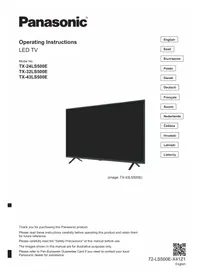 Notice PANASONIC TX24LS500E Televizors