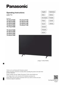 Notice PANASONIC TX43LX700E Televizors