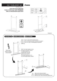 Notice IIYAMA MD TABLE001 Support pour ordinateur portable