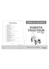 Notice KUBOTA B2401N Tracteur