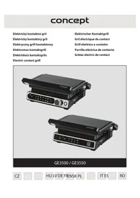 Notice Concept GE3500 Grilovací deska