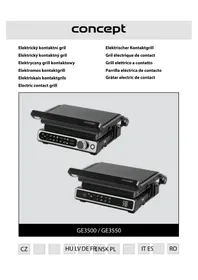 Notice Concept GE3550 Grilovací deska