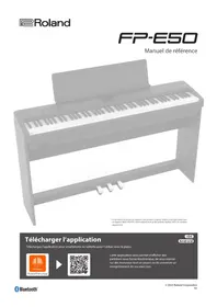 Notice ROLAND FPE50 Piano numérique