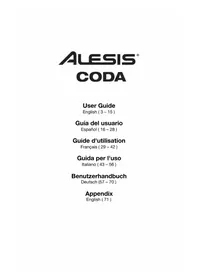 Notice ALESIS CODA Piano