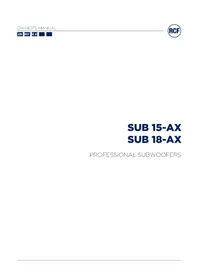 Notice RCF XPS 16KD Recepteur