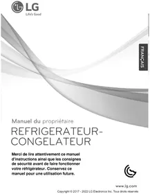 Notice LG GNC782HLCL Congélateur