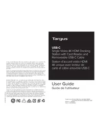 Notice TARGUS DOCK414 Autres accessoires informatique