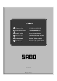 Notice SABO 53M VARIO Tondeuse à gazon