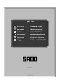 Notice SABO 33V ACCU Cultivateur