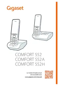 Notice GIGASET COMFORT 552A Téléphone