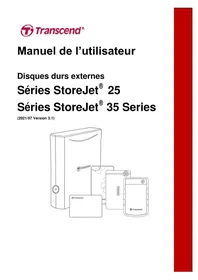 Notice TRANSCEND STOREJET 25C3S Disque dur externe