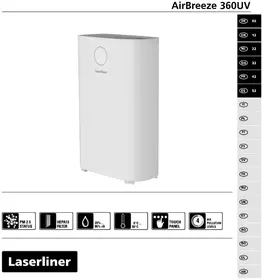 Notice Laserliner AIRBREEZE 360UV Purificateur d'air