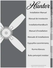 Notice HUNTER CENTRAL Ventilateur