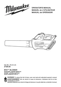 Notice MILWAUKEE M18 FUEL 272821HD Souffleur