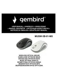 Notice Gembird MUSW3B01MX Souris