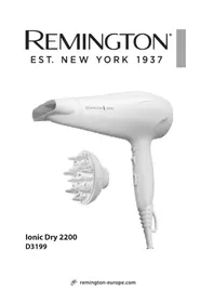 Notice REMINGTON IONIC DRY 2200 D3199 çamaşır kurutucu