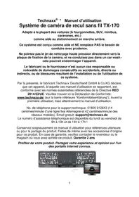 Notice TECHNAXX TX170 Dashcam