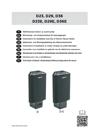 Notice HARVIA DELTA HDE294M Chauffage