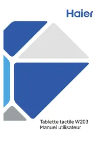 Notice HAIER PAD W203 Tablette